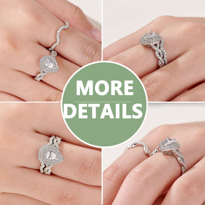 Ethereal Droplet Ring Set